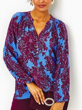 Lilly Pulitzer Elsa silk Blouse